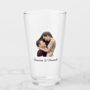 Copo De Pint Foto personalizada de presente de Casal personaliz