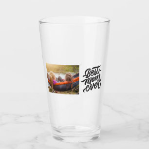 Copo De Pint Foto Personalizada do Melhor Script Moderno da Mãe