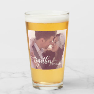 Copo De Pint Foto Personalizada Juntas Para A Taça De Vidro Da