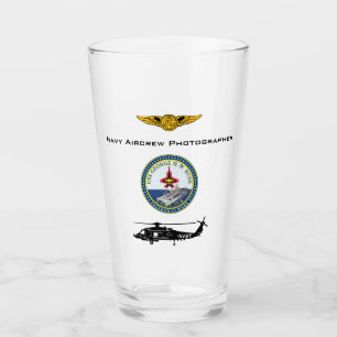 Copo De Pint Fotógrafo de Marinho USS G.H. Bush com helo 