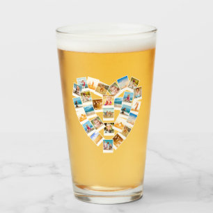 Copo De Pint Fotos da Família de Colagem de Fotos em Forma de C