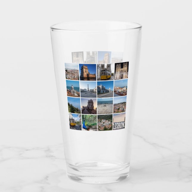 Copo De Pint Fotos de Mosaico Lisboa, Portugal (Frente)