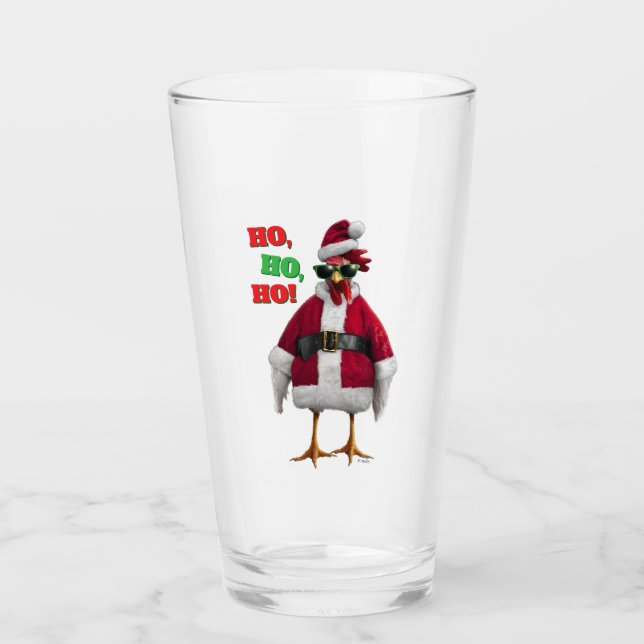 Copo De Pint Frango do Papai Noel (Frente)