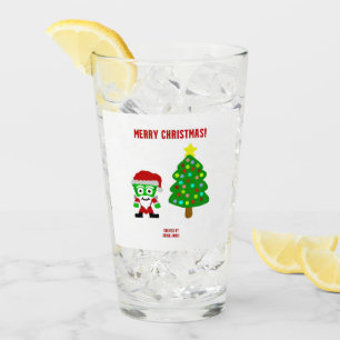 Copo De Pint FrankenCheese Glass Tumbler de Natal