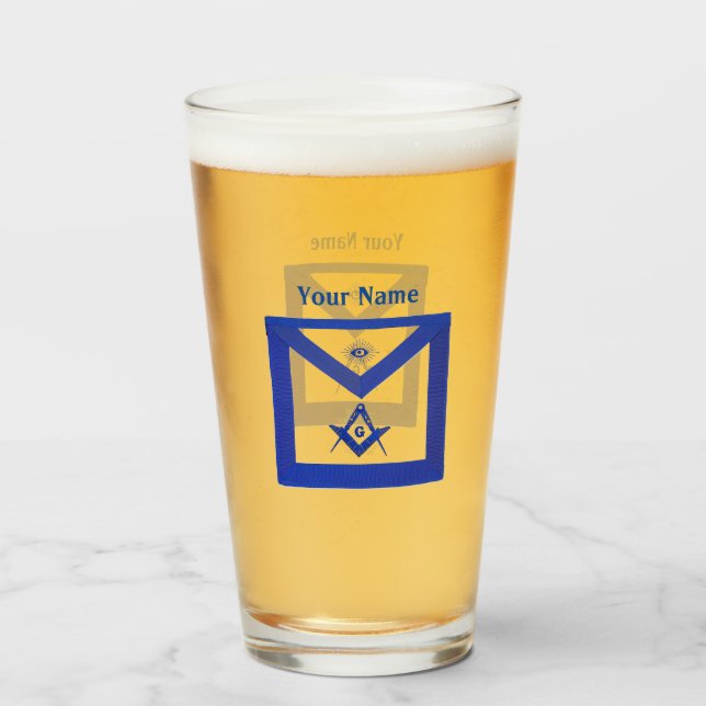 Copo De Pint Freemason (Frente (Preenchido))