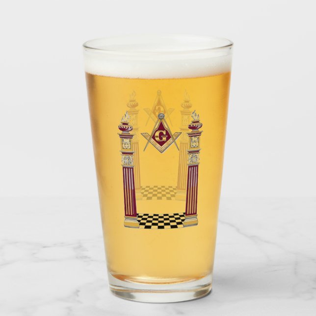 Copo De Pint Freemason (Frente (Preenchido))