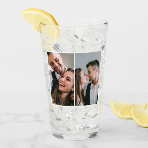 Copo De Pint Frente e Traseira de Duas Fotos Clássicas