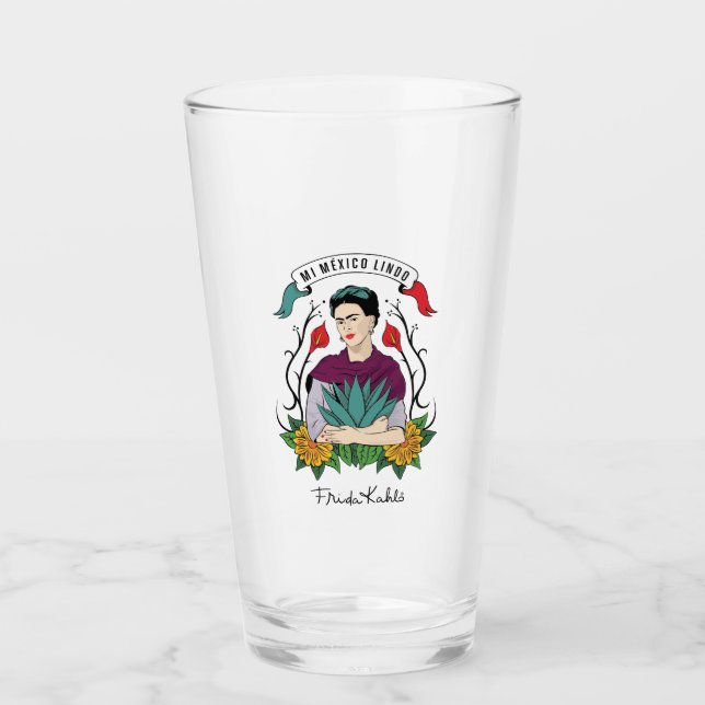 Copo De Pint Frida Kahlo | MI México Lindo (Frente)