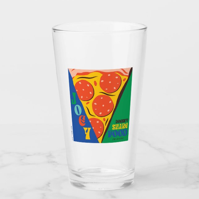 Copo De Pint FRIENDS™ | Joey Não Divide Comida - Gráfico de Piz (Frente)