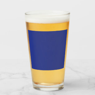 Copo De Pint Fundo Azul Escuro Sólido Design Minimalista Ousa