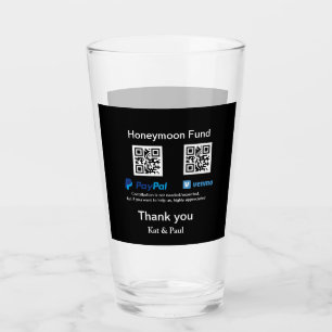 Copo De Pint Fundo Honeymoon PayPal Venmo obrigado de código QR