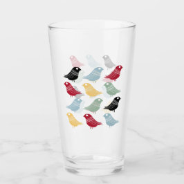 Copo De Pint Funky Scandi Birds Modern Meio século