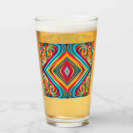 Copo De Pint Fusão de Onda de Cor – Arte Moderna de Redemoinho