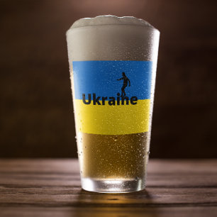 Copo De Pint Futebol da Ucrânia