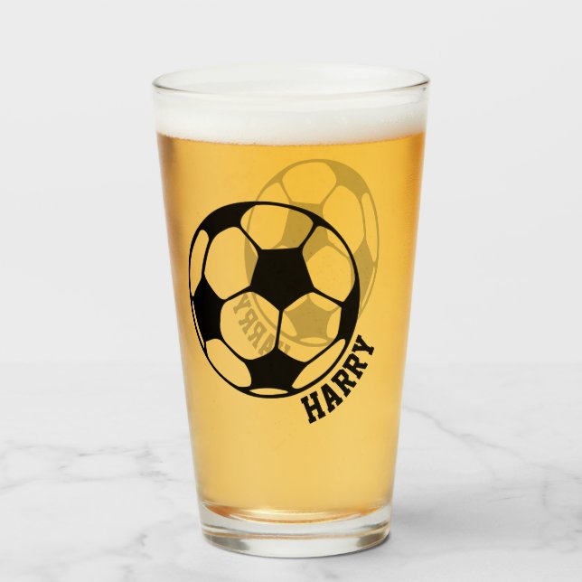 Copo De Pint Futebol Personalizado (Traseira (Preenchido))