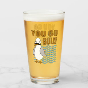 Copo De Pint Gaivota do bigode você vai gaivota