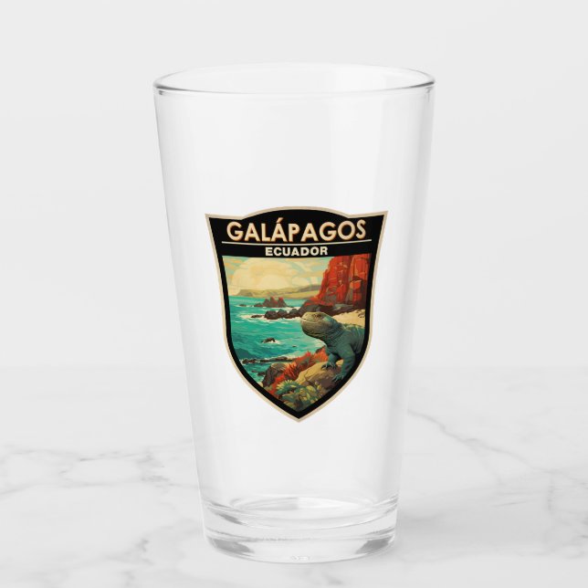 Copo De Pint Galápagos Ilhas Viagem de Arte (Frente)