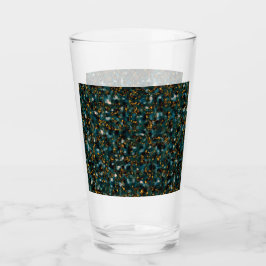 Copo De Pint Galáxias Preto Azul & Dourado