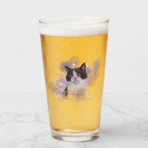 Copo De Pint Galaxy Lovely Cat Glass