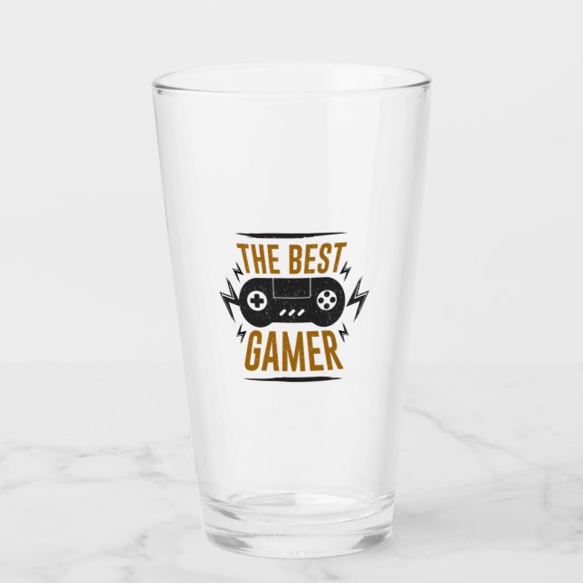 Copo De Pint Gamer Oferece O Melhor Jogador (Frente)