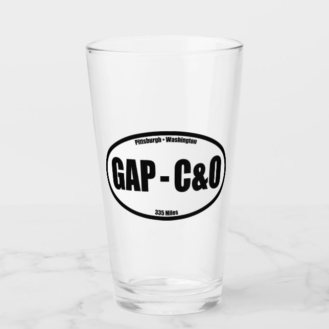 Copo De Pint GAP - C&O Towpath Oval (Frente)