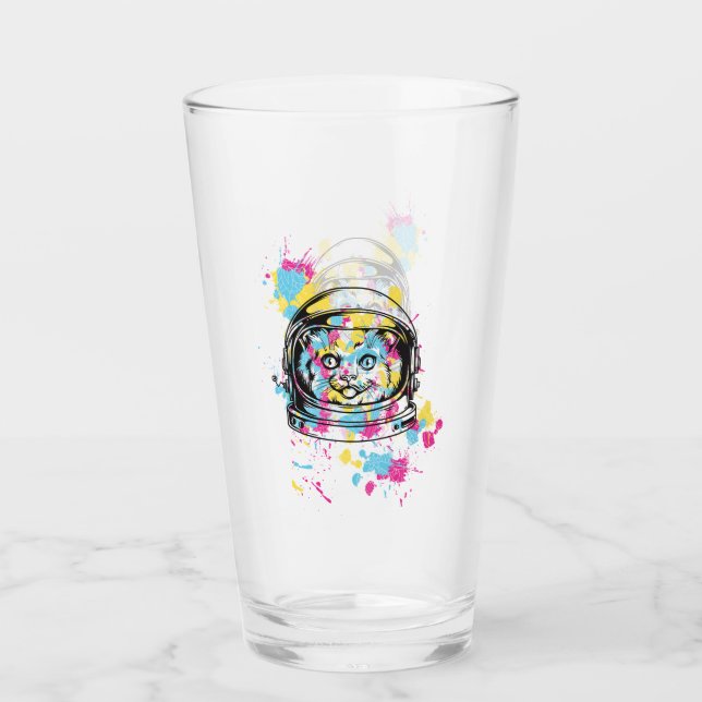 Copo De Pint Gato Astronauta (Frente)