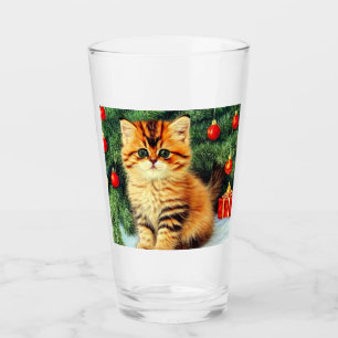 Copo De Pint Gato de natais vintages