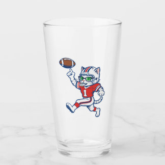 Copo De Pint Gato engraçado jogador de futebol americano