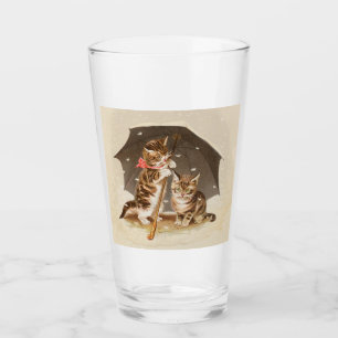 Copo De Pint Gato Kitten gatinho antigo vintage bonito
