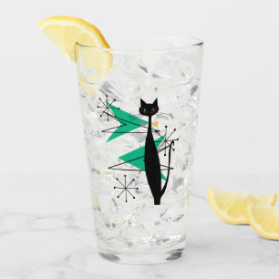 Copo De Pint Gato legal moderno do meio século atômico retro