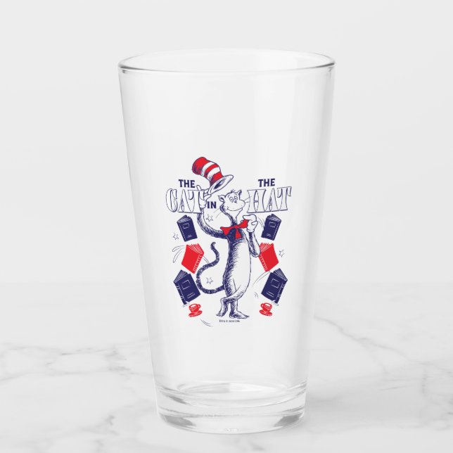 Copo De Pint Gato no Chapéu | Leitura de livros (Frente)