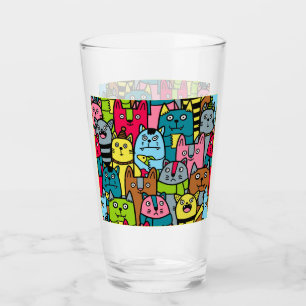 Copo De Pint Gatos e gatinhos