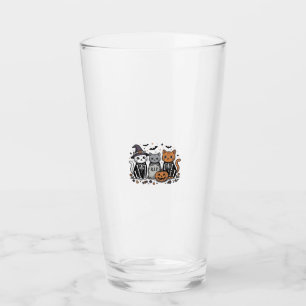 Copo De Pint Gatos Esqueleto Fofos Gravura Vintage Halloween Sh