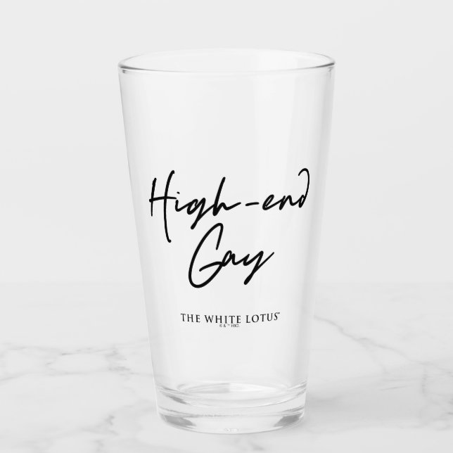 Copo De Pint Gay high-end - O Lotus Branco (Frente)