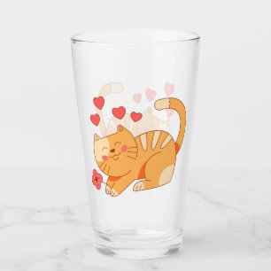 Copo De Pint Gelado Adorando Laranja Tabby Kitten 