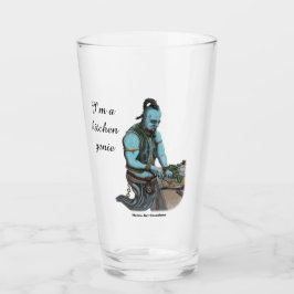 Copo De Pint Genie Chef Janto Cozinhar Fantasy Bebendo Glass