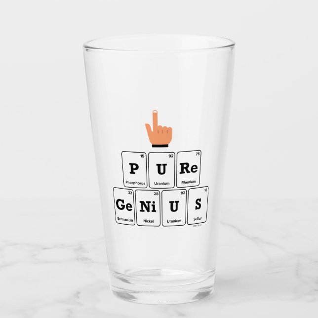 Copo De Pint Gênio puro (Frente)