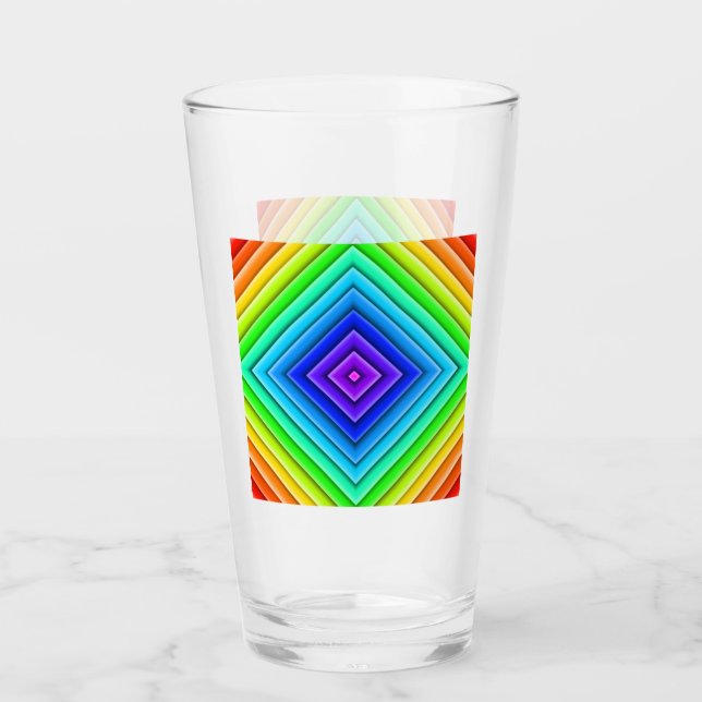 Copo De Pint Geometric Topography - Glass Cup (Frente)