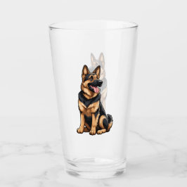 Copo De Pint German shepherd com aspecto direito
