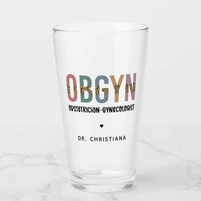 Copo De Pint Ginecologista Obstetrícia Personalizada (Frente)