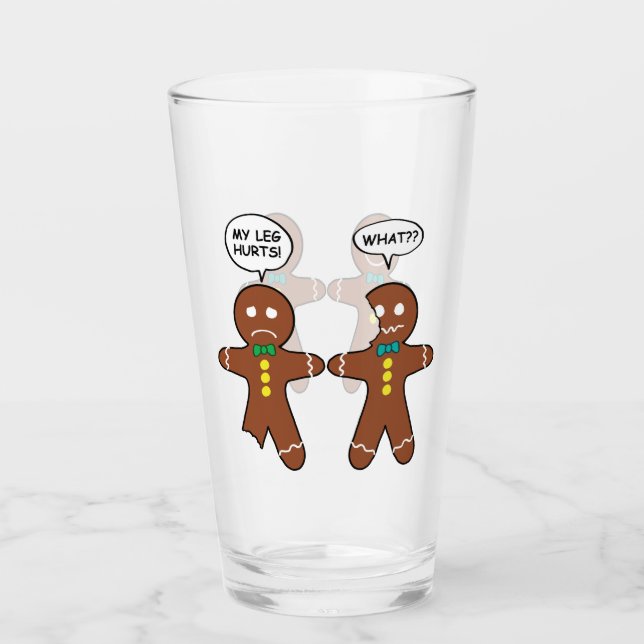 Copo De Pint Gingerbread Cookie Natal Humor (Frente)