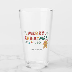 Copo De Pint Gingerpão bonito personalizado Natal