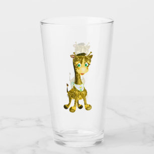 Copo De Pint Girafa de bebê bonita
