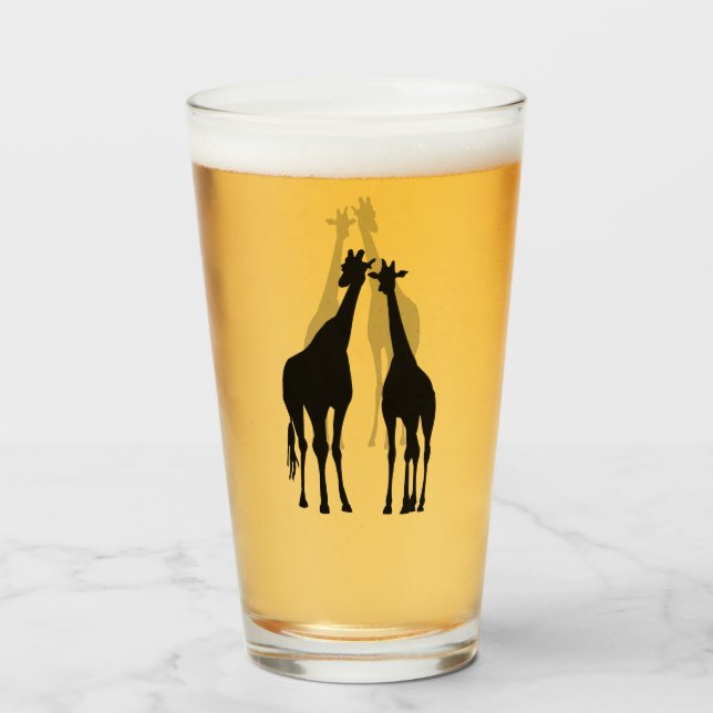 Copo De Pint Girafas (Traseira (Preenchido))
