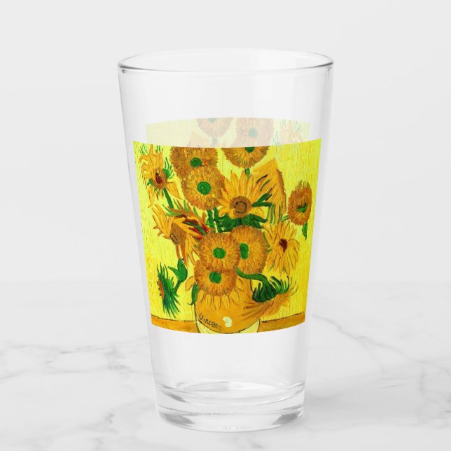 Copo De Pint Girassóis de Van Gogh (Frente)