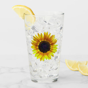 Copo De Pint Girassol amarelo brilhante bonito -