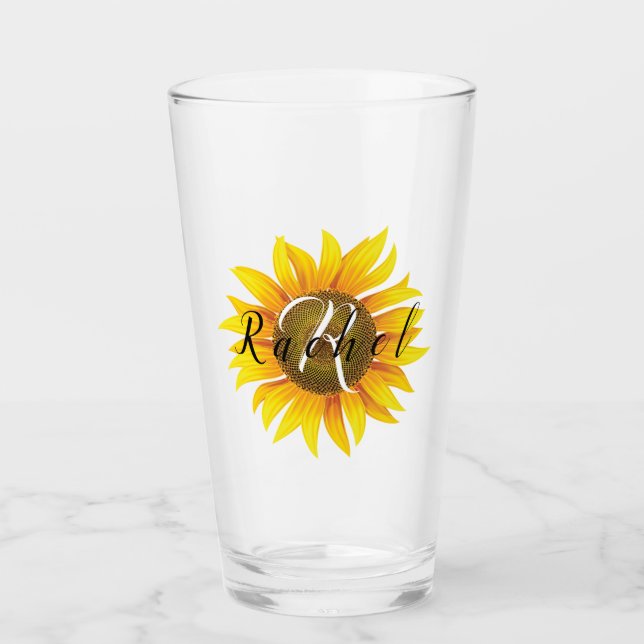 Copo De Pint Girassol personalizado  (Frente)