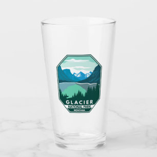 Copo De Pint Glacier National Park Montana Retro Emblem