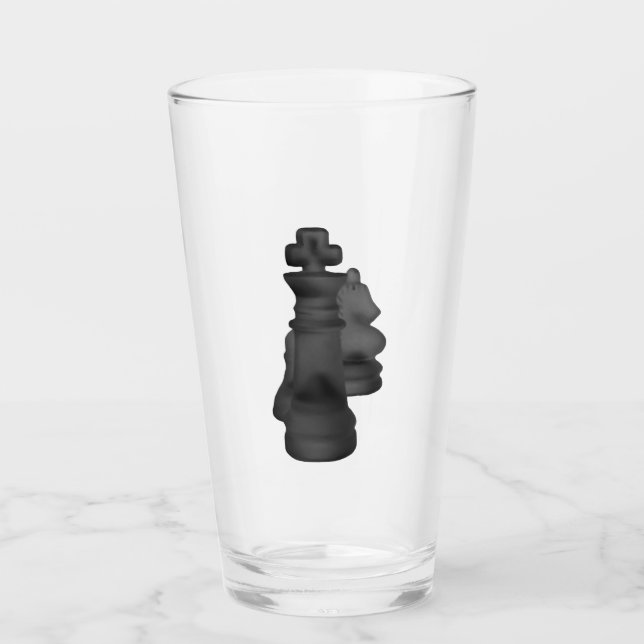 Copo De Pint Glass Tumbler Chess 16 onz (Frente)