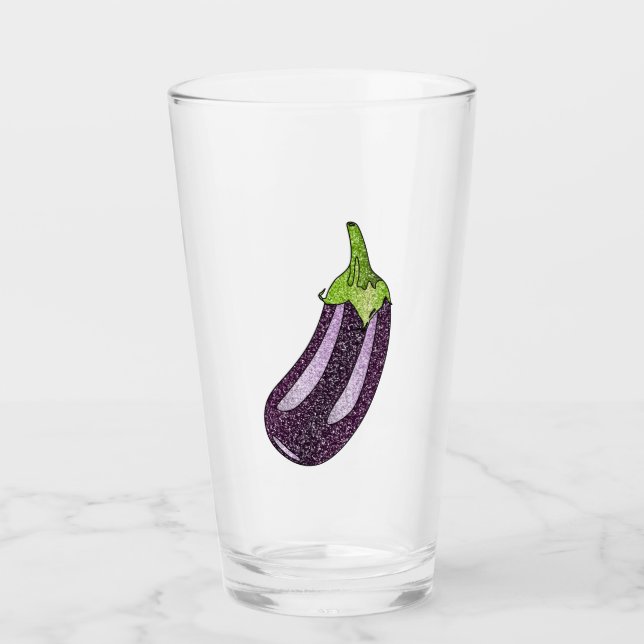 Copo De Pint Glitter EggPlant (Frente)